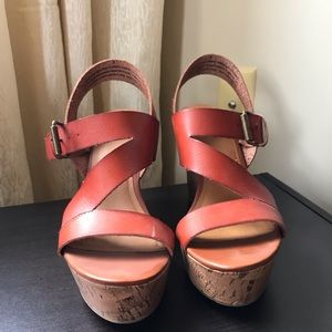 Rust Platform Sandals